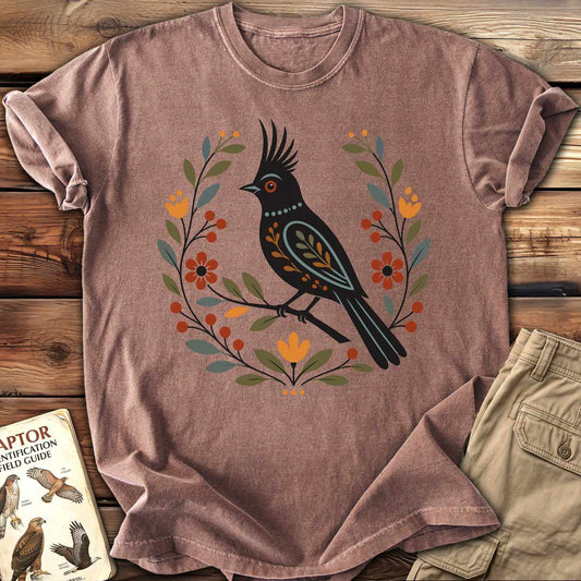 Phainopepla Folk Art T-Shirt