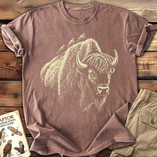 Birds on the Bison T-Shirt