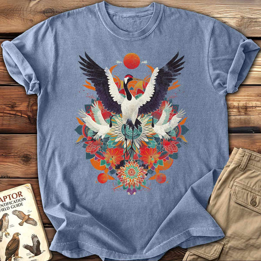 Crane Mandala T-Shirt