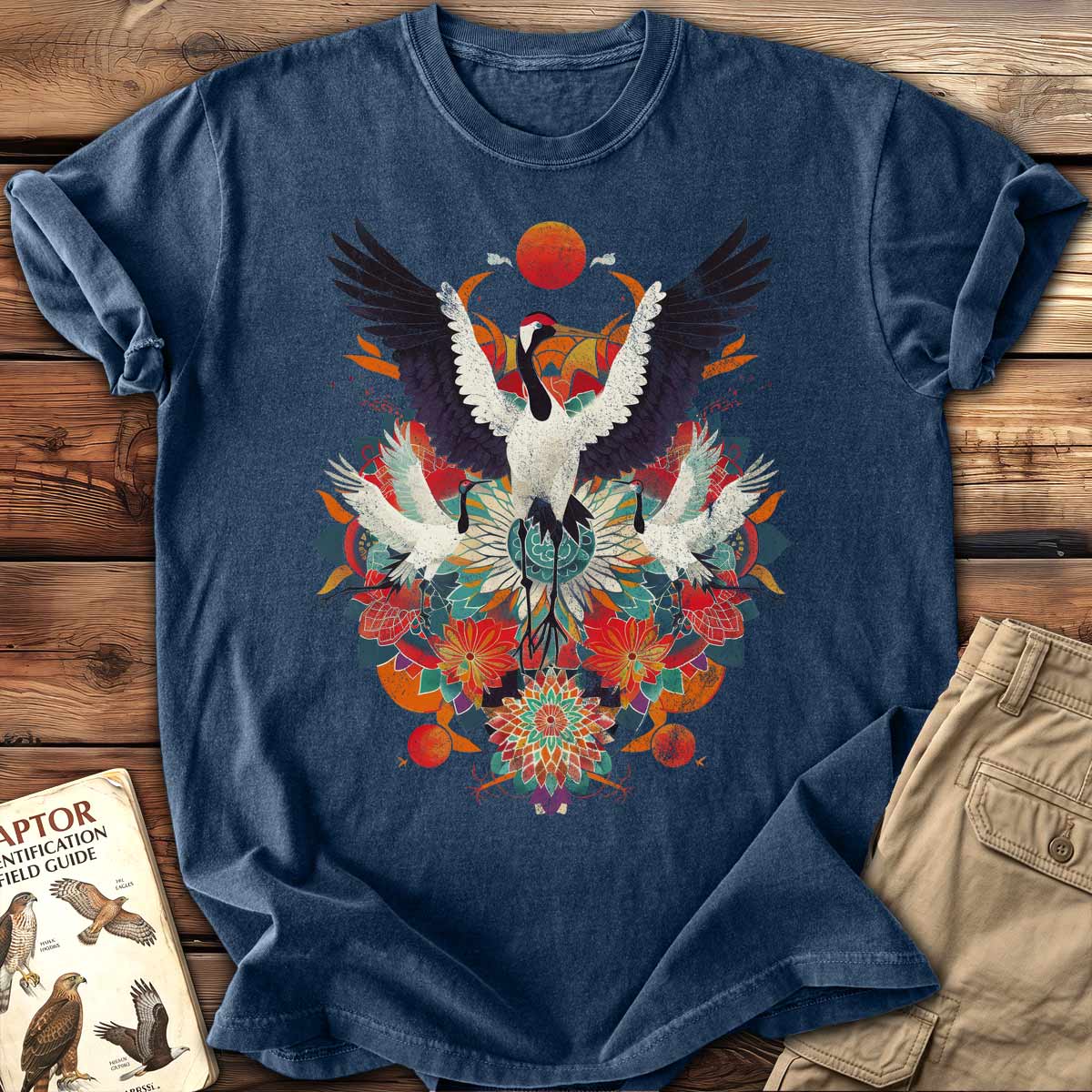 Crane Mandala T-Shirt