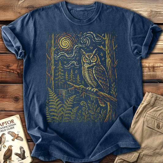 Starry Woods Owl T-Shirt