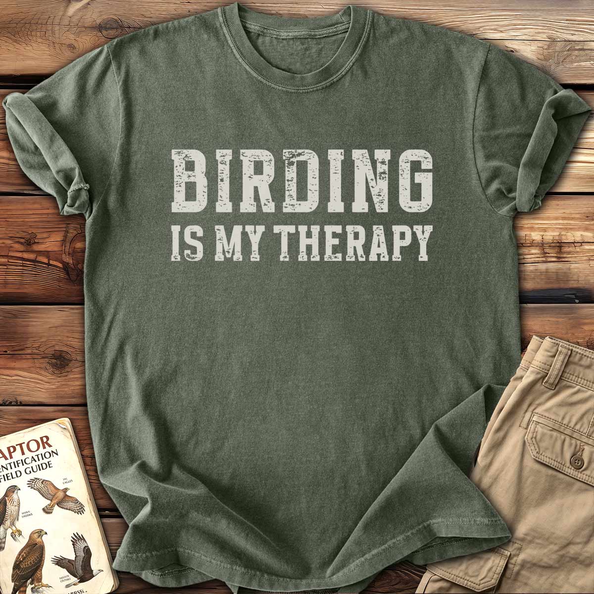 Birding Is My Therapy T-Shirt