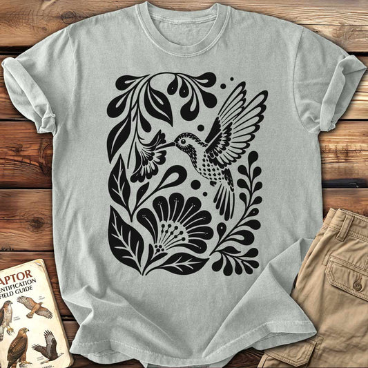 Woodcut Kolibri T-Shirt