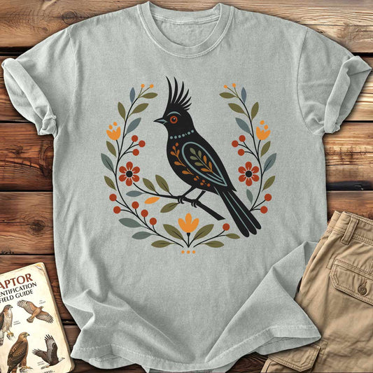 Phainopepla Folk Art T-Shirt