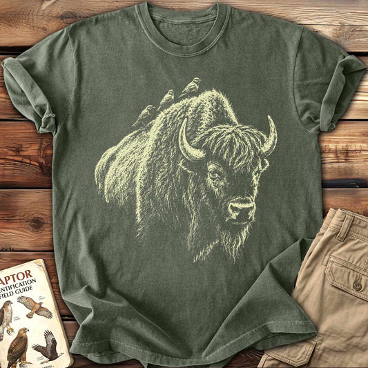 Birds on the Bison T-Shirt