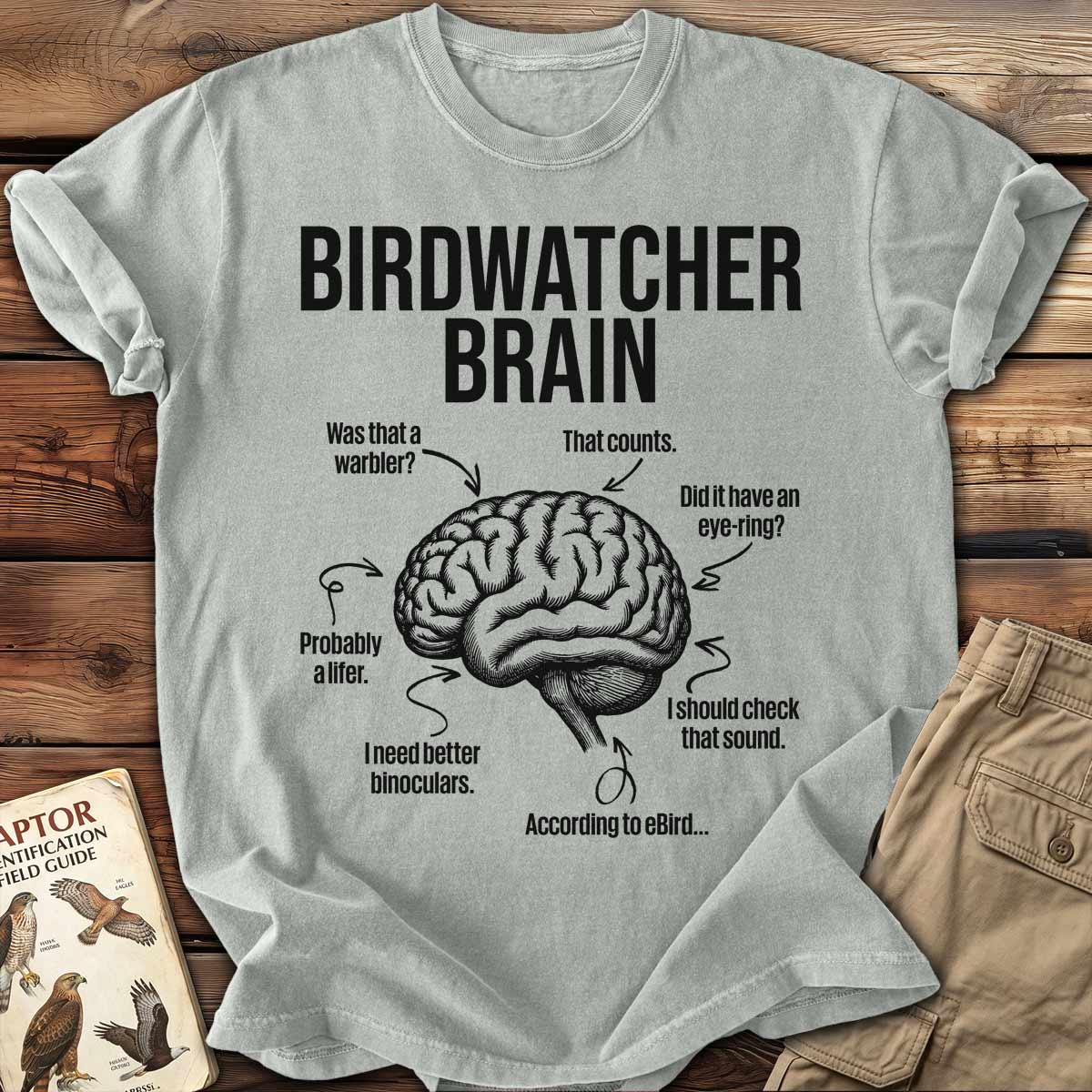 Birdwatcher Brain T-Shirt