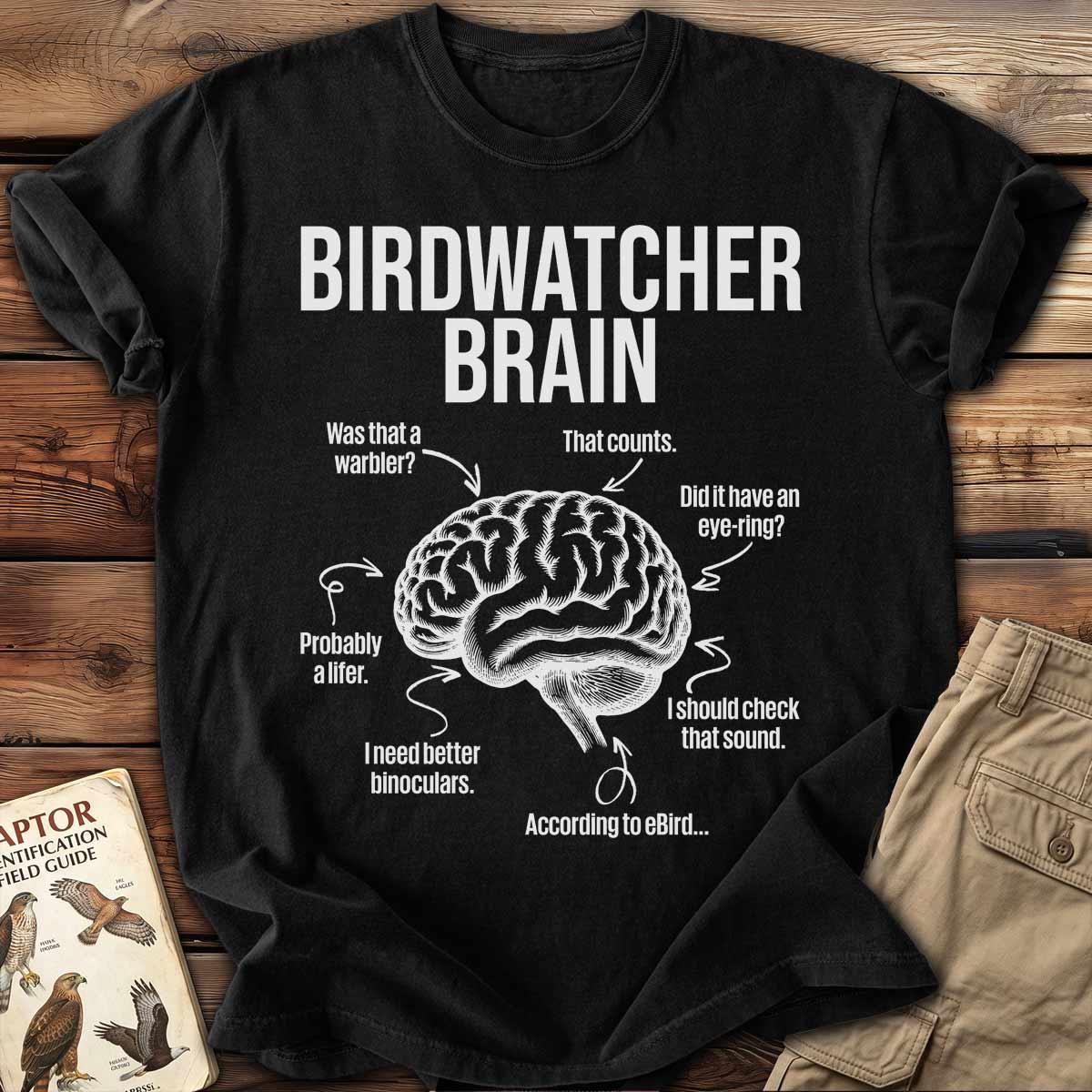 Birdwatcher Brain T-Shirt