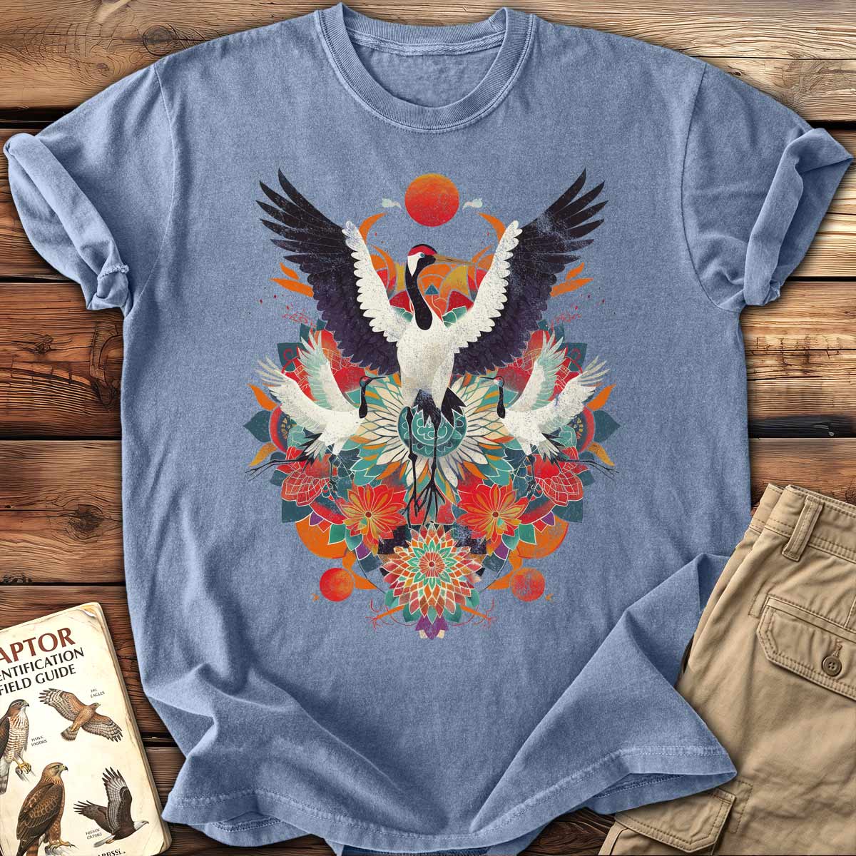 Crane Mandala T-Shirt
