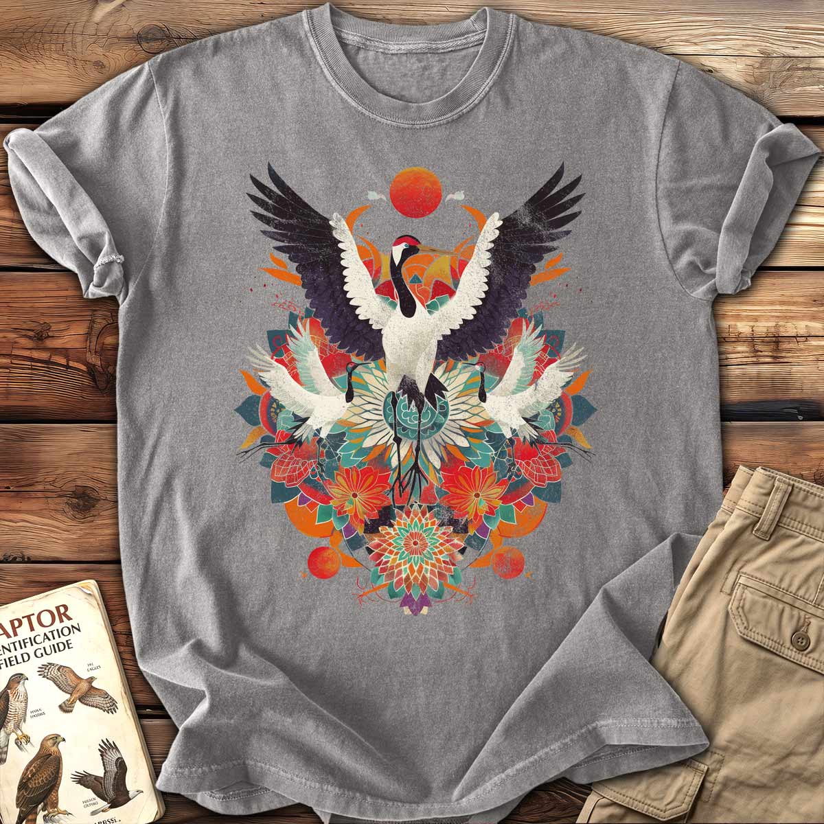 Crane Mandala T-Shirt