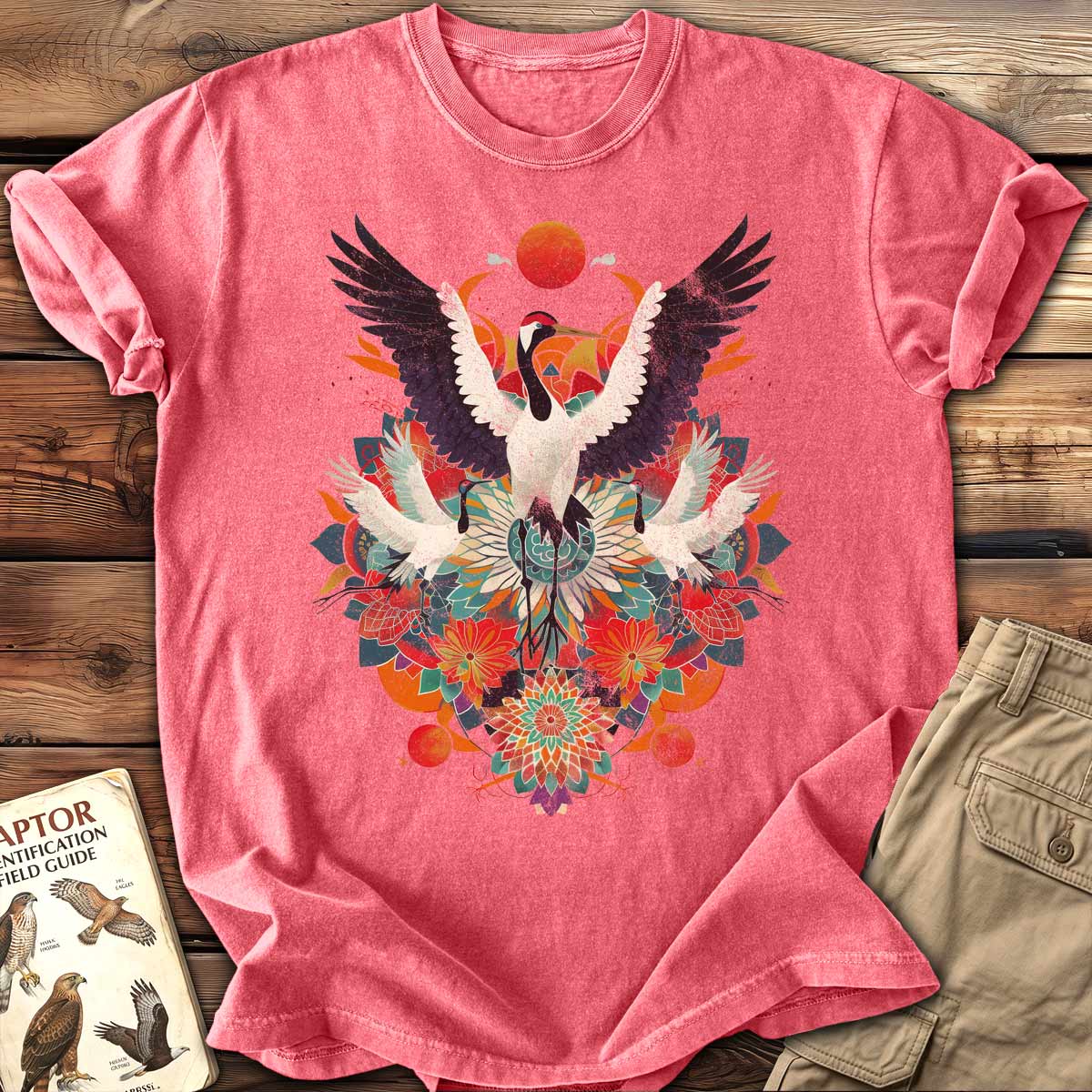 Crane Mandala T-Shirt