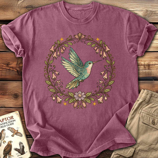 Floral Hummingbird T-Shirt