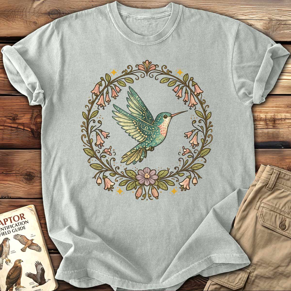 Floral Hummingbird T-Shirt