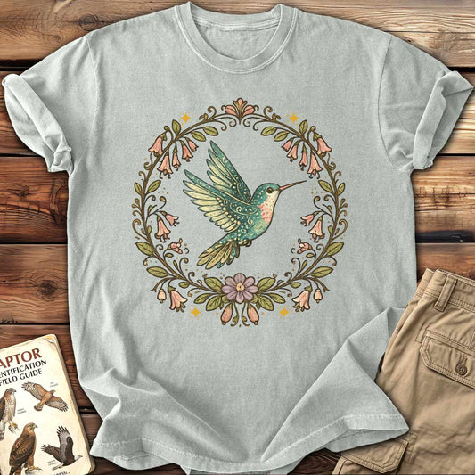 Floral Hummingbird T-Shirt