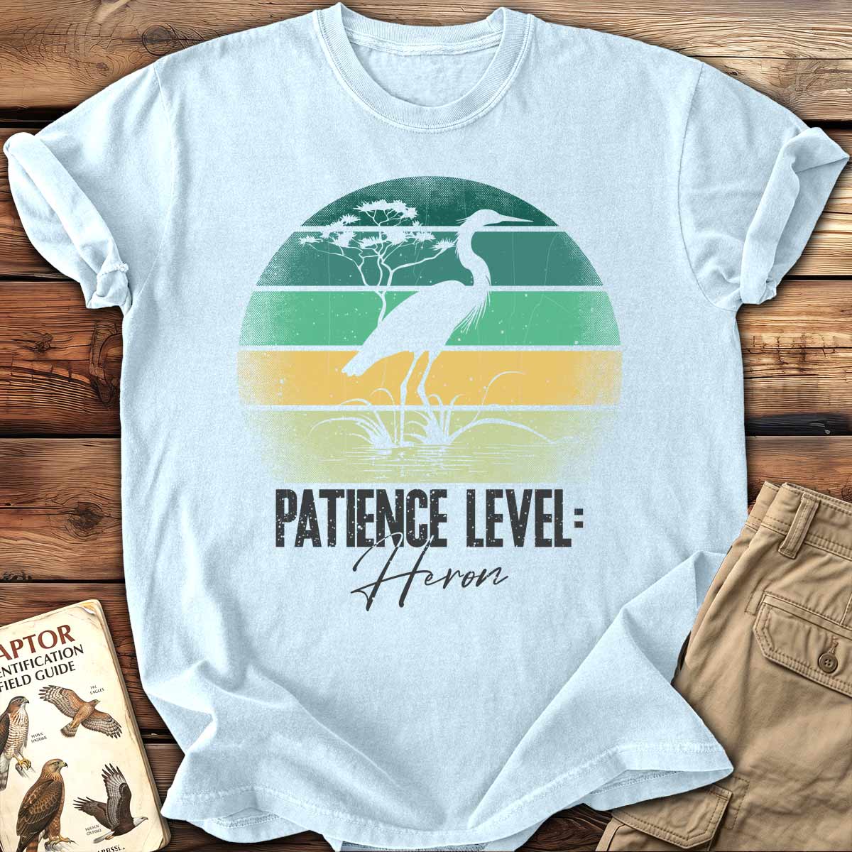 Patience Level: Heron T-Shirt