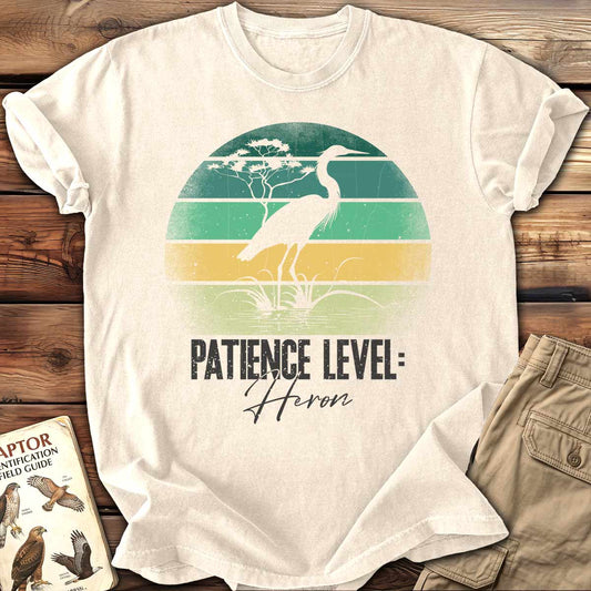 Patience Level: Heron T-Shirt