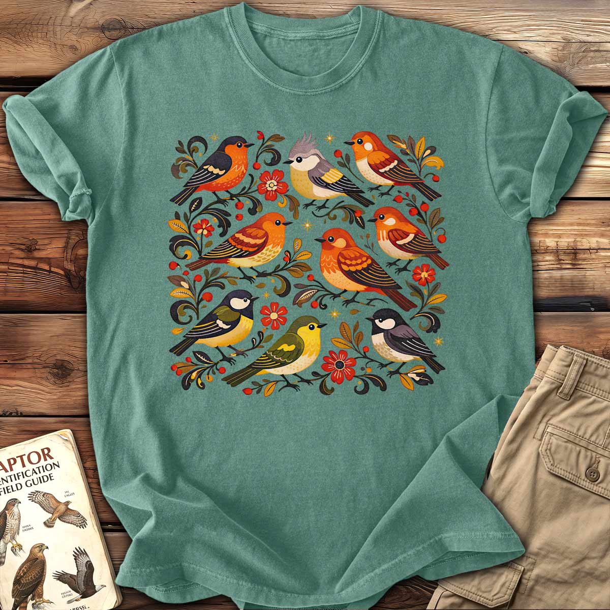 Little Floral Birds T-Shirt