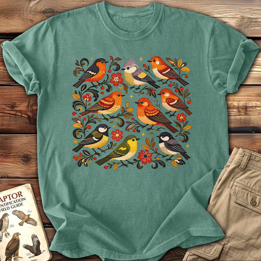 Little Floral Birds T-Shirt