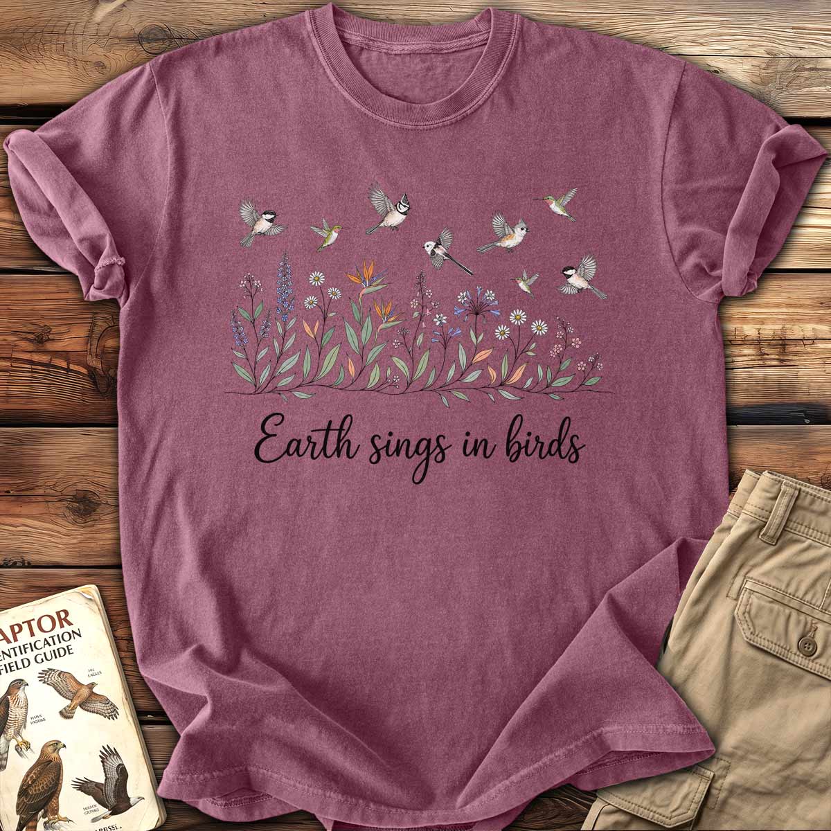 Earth Sings In Birds T-Shirt
