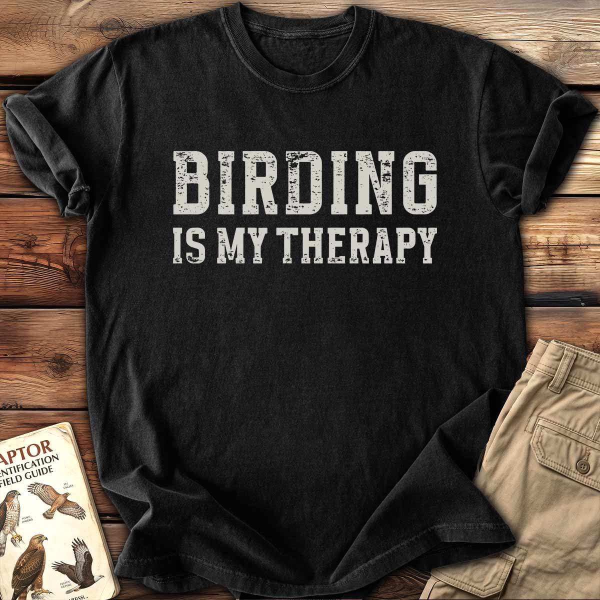 Birding Is My Therapy T-Shirt