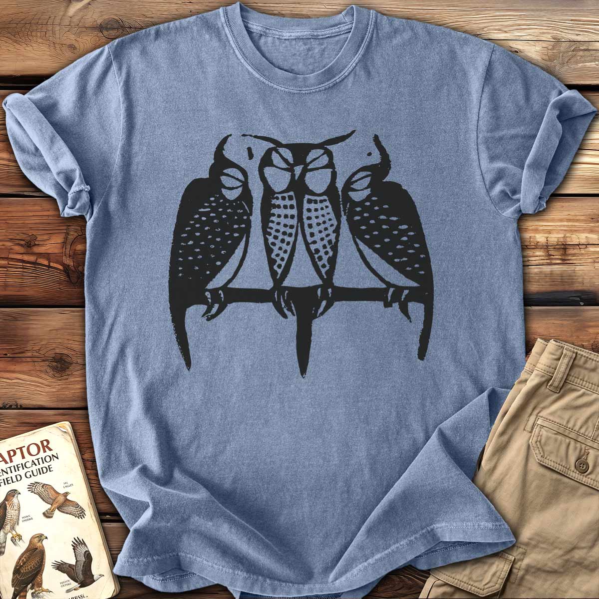Three Sleeping Owls T-Shirt