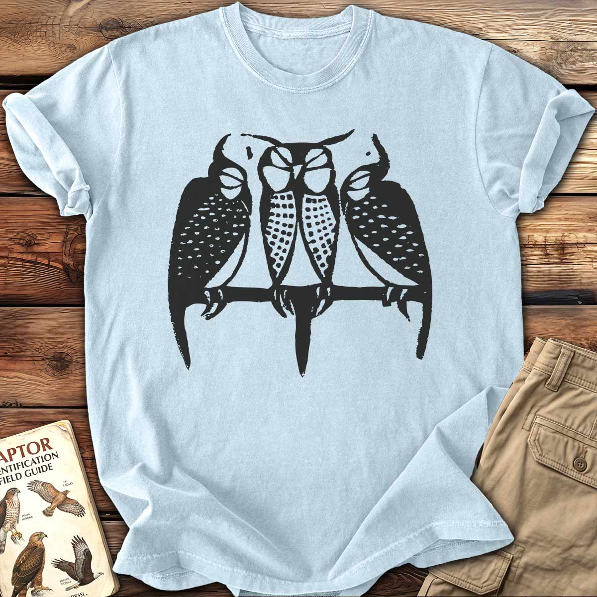 Three Sleeping Owls T-Shirt