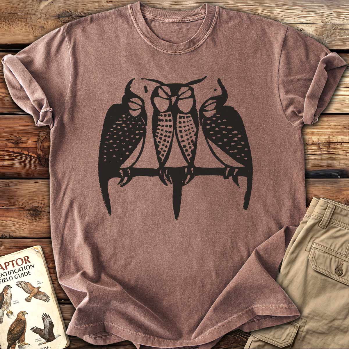 Three Sleeping Owls T-Shirt