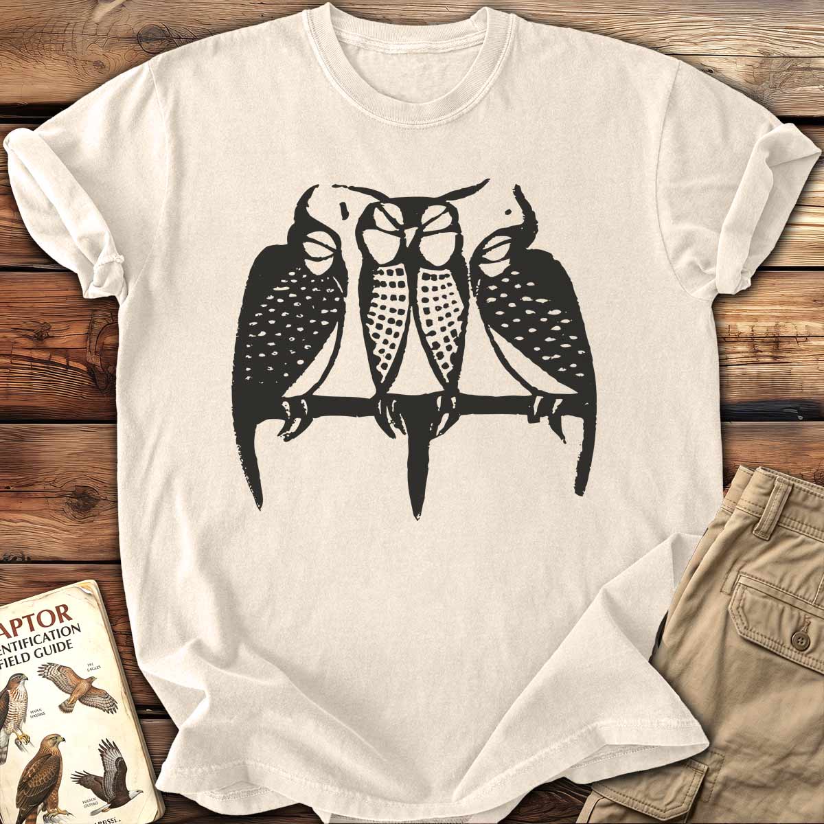 Three Sleeping Owls T-Shirt