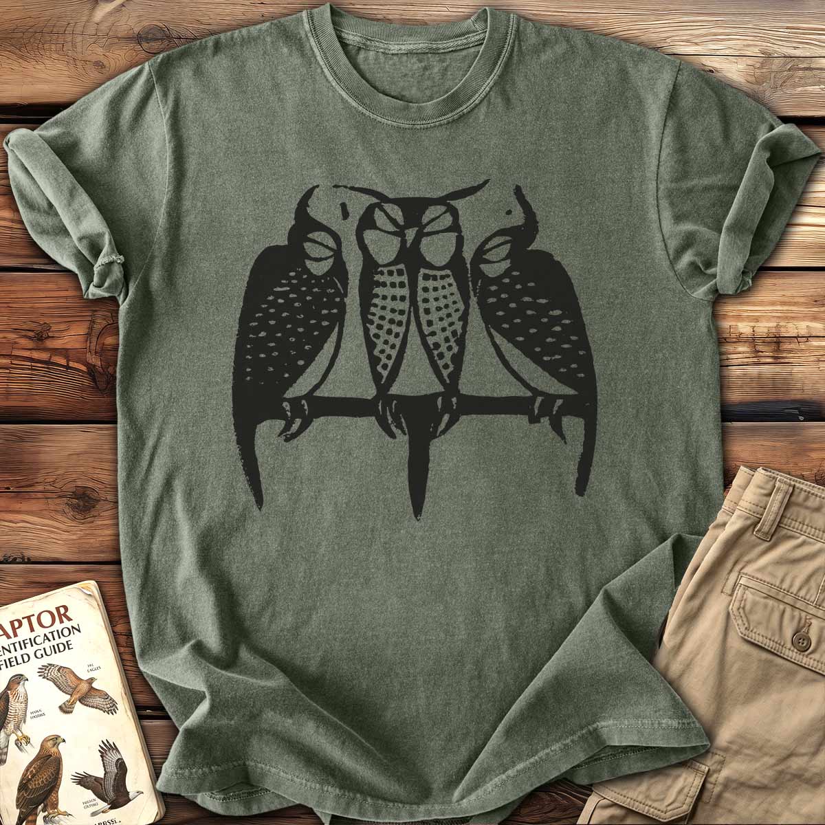 Three Sleeping Owls T-Shirt