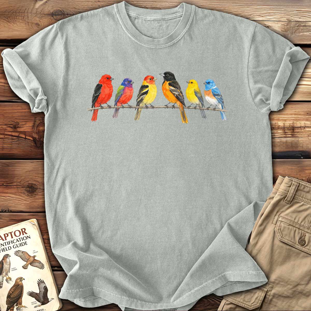 Watercolor Songbirds T-Shirt