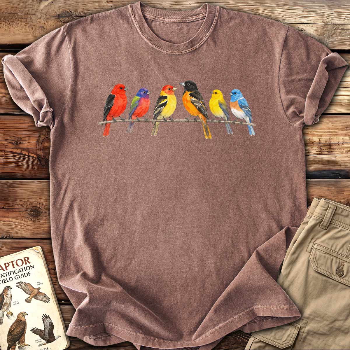 Watercolor Songbirds T-Shirt