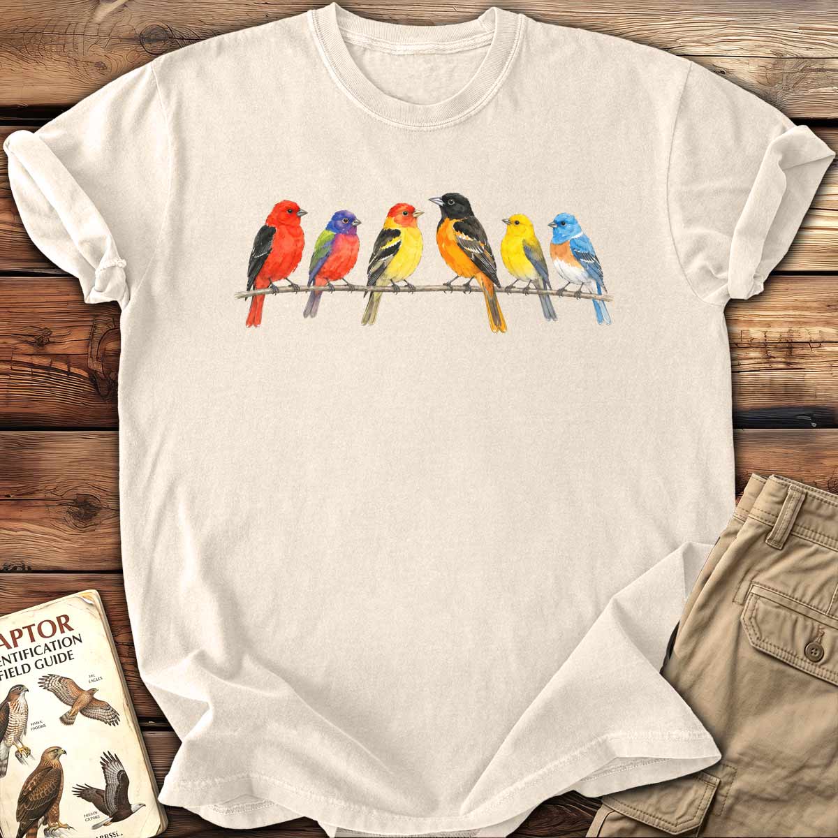 Watercolor Songbirds T-Shirt