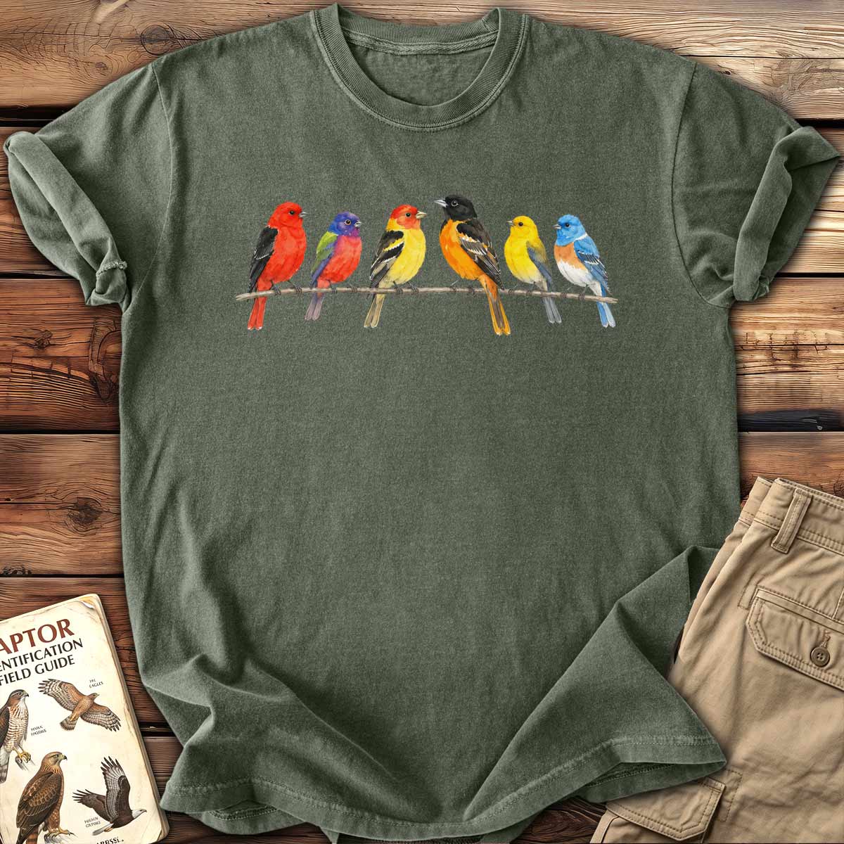 Watercolor Songbirds T-Shirt