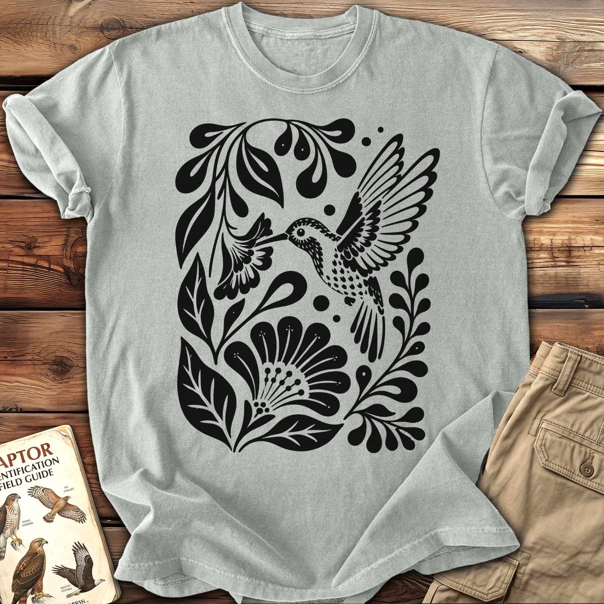 Woodcut Kolibri T-Shirt