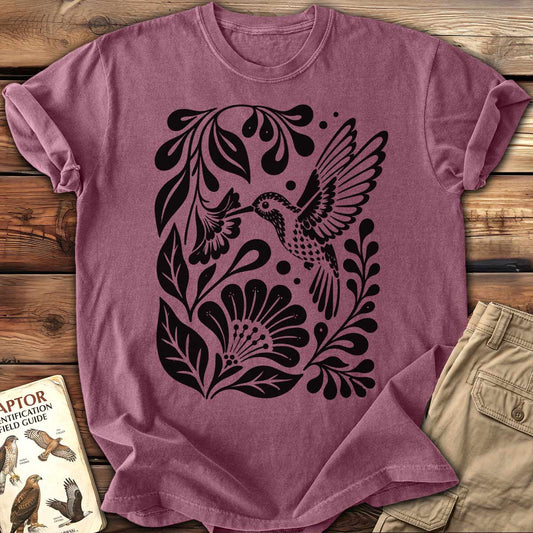 Woodcut Kolibri T-Shirt