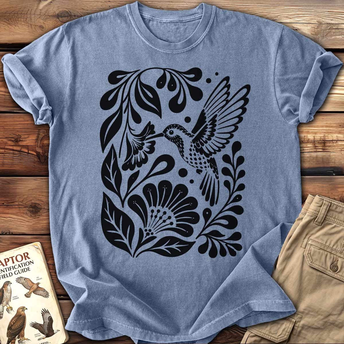Woodcut Kolibri T-Shirt