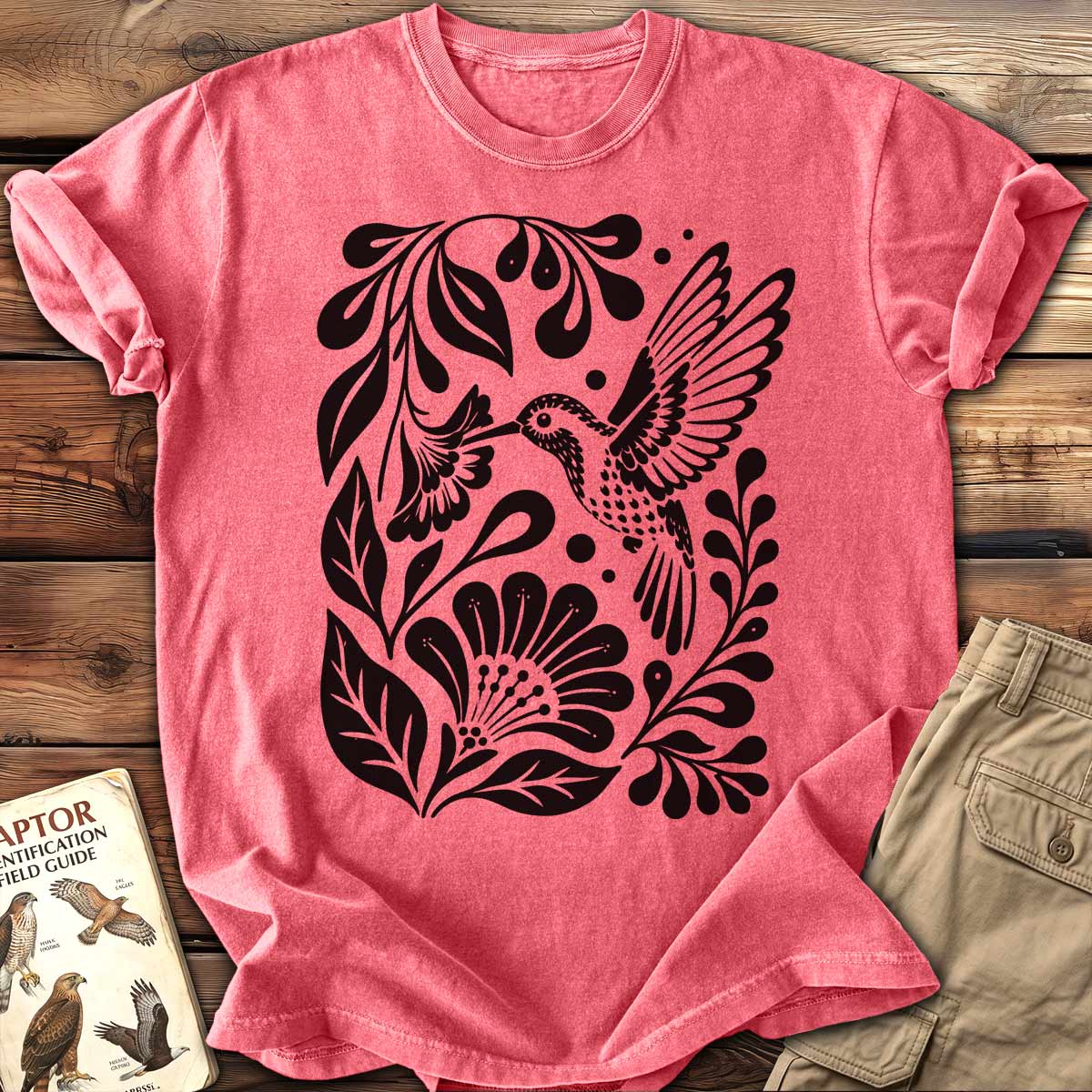 Woodcut Kolibri T-Shirt